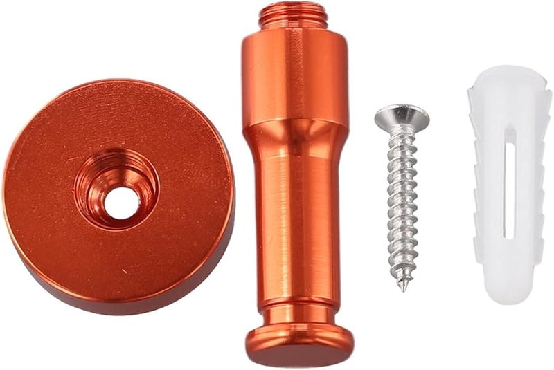 Orange Heavy Duty Waterproof Anti Rust Aluminum Wall Hook for Hats Clothes Kitchen - Image 5