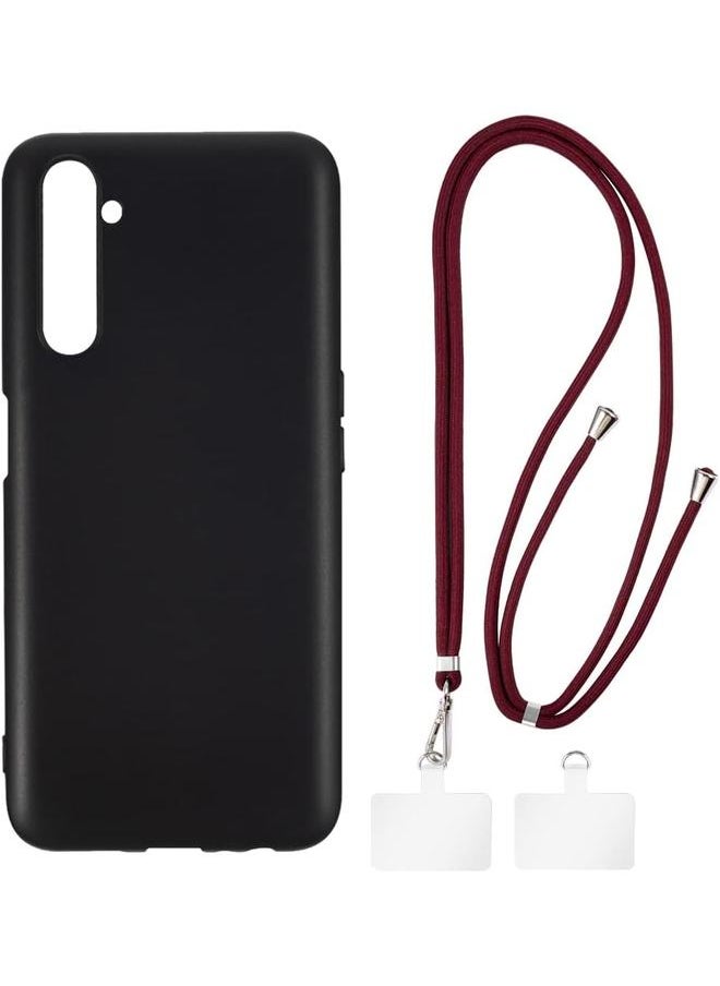 erorex - Oppo Realme 6 Pro Case Plus Universal Mobile Phone Lanyards Neck Crossbody Soft Strap Silicone Tpu Cover Bumper Shell For Oppo Realme 6 Pro 6.6” - Image 1