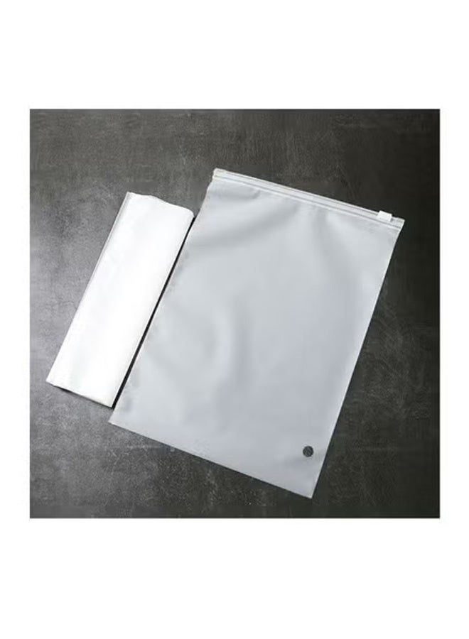 KLNAMAEAAN 100 Clear Scrub Clothing Zipper Bags, Underwear Socks Clothes Storage Packaging Bags, Plastic Zip lock Bags