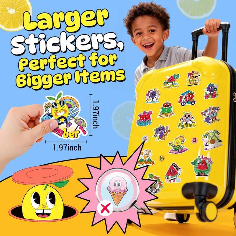 HORIECHALY 384PCS Scratch and Sniff Stickers for Kids, Large Scented Reward Smelly Fruits Stickers, Motivational Incentive Fun Sticker with Positive Words for Students School Teachers Must Haves, 32 Designs - Image 2