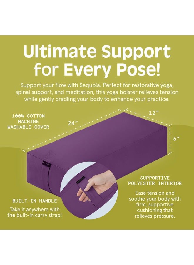 Retrospec Sequoia Yoga Bolster Rectangular - Image 2
