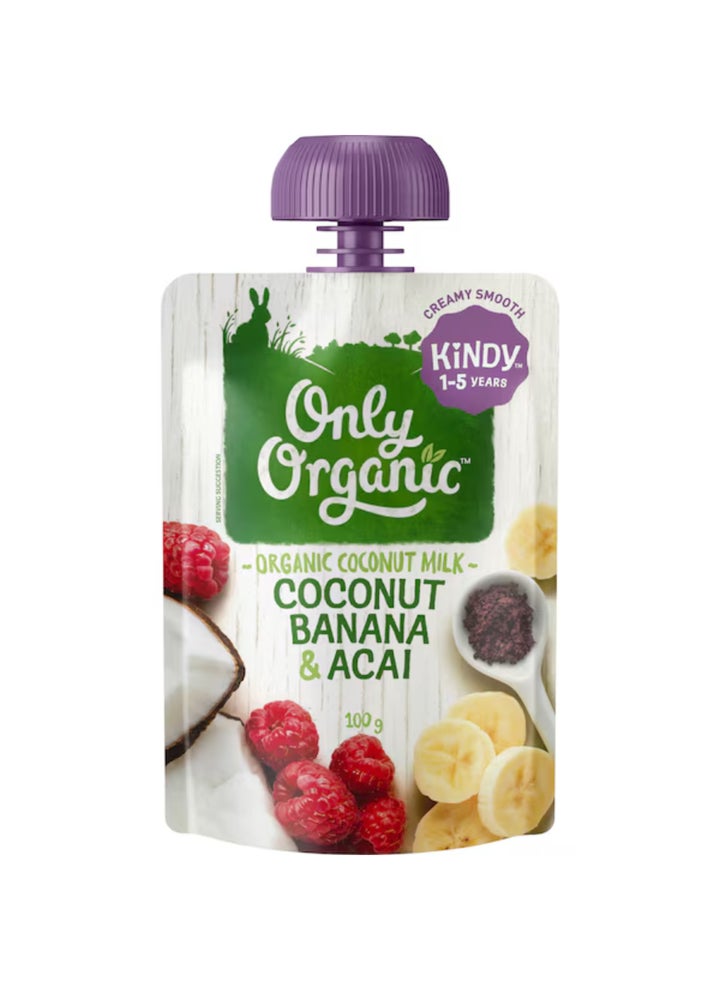 Coconut Banana And Acai Puree