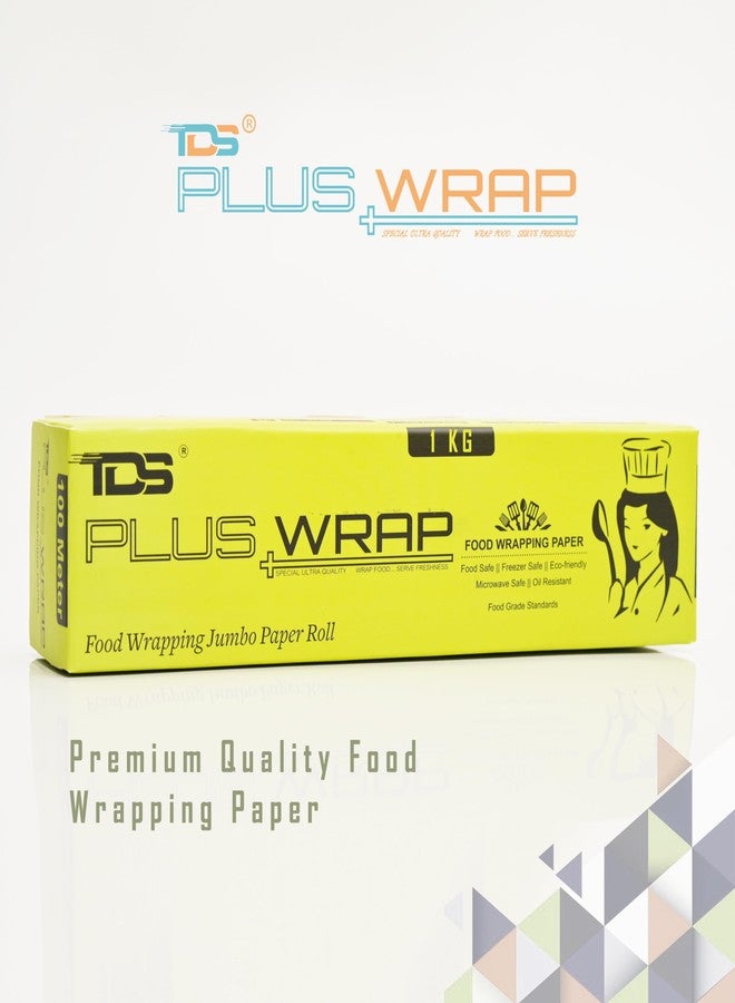 TDS Plus WRAP Plain Bulper for Wrapping (1KG) – Water & Grease Resistant Biodegradable Parchment Roll, Non-Stick, Re-heatable, Oven-Safe, Foodsafe for Packing & Serving - Image 5
