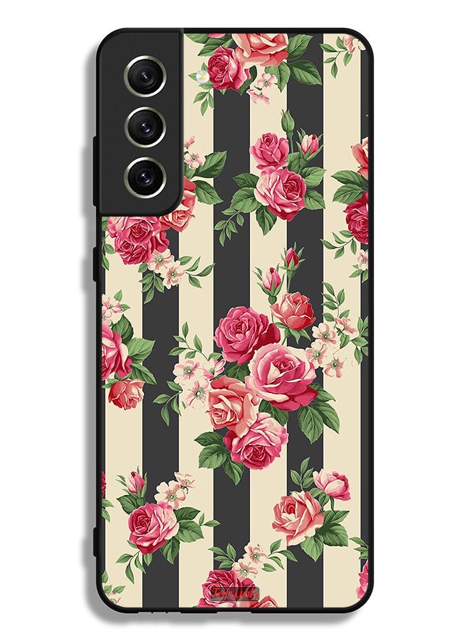 Tolwak Samsung Galaxy S21 FE 5G Protective Case Cover Roses Pattern - Image 3