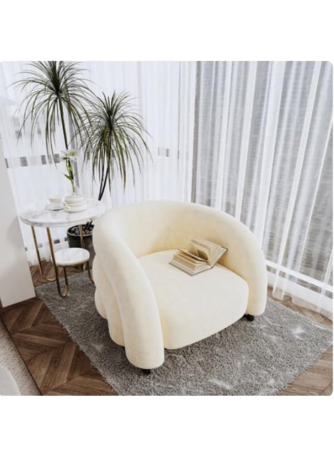 Generic Modern Lazy Single Sofa Chair For Adults and Kids (Beige)  - Image 1