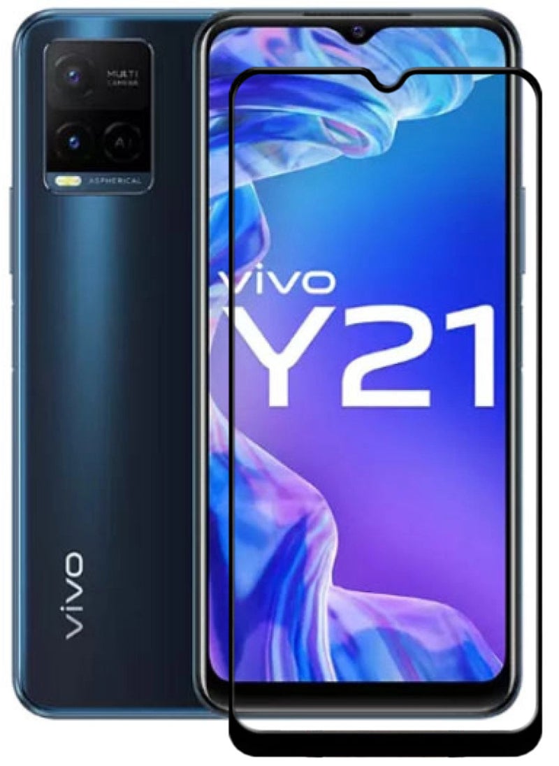 ACLIX Antistatic ESD Dustproof Premium Quality High Definition Tempered Glass Screen Protector Designed For vivo Y21 - Image 1