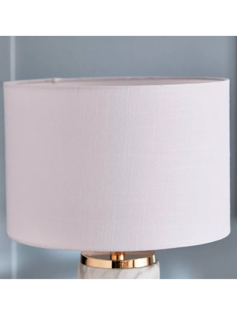 Home Box - Mariana Table Lamp with Marble Effect - 50.5 cm - Image 1