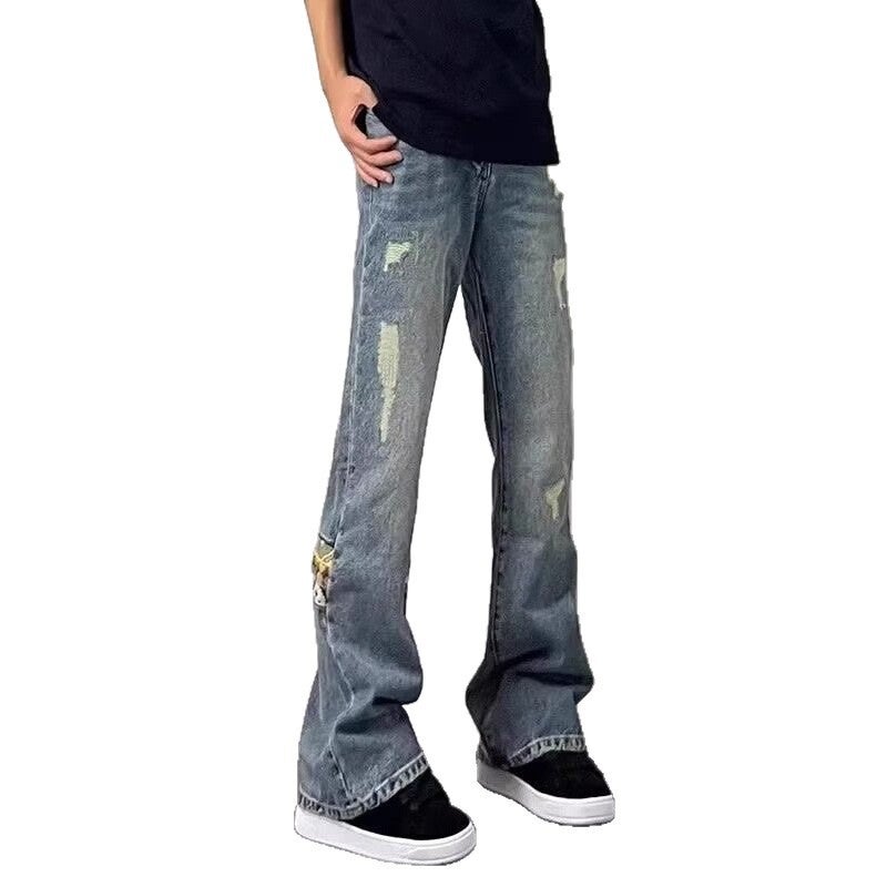 Unisex Classic Denim Jeans Loose Fit Daily Outdoor Wear - Image 4