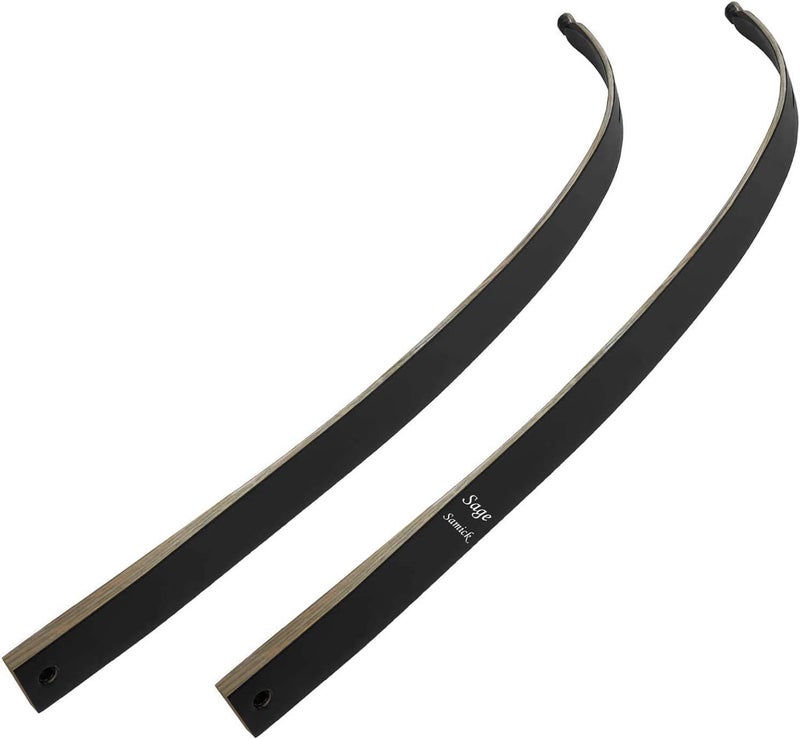 Samick Recurve Bow Limbs - Takedown Recurve Limbs Replacements, 25-60 lbs, Compatible Riser, Durable Maple Fiberglass for Archery Target & Hunting Practice - Adult & Teen Archers - Image 1