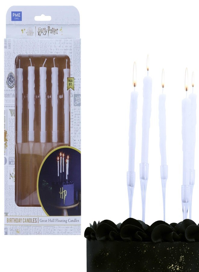 PME Harry Potter Floating Candles for Birthday Cakes (Set of 5), The Great Hall - Image 1