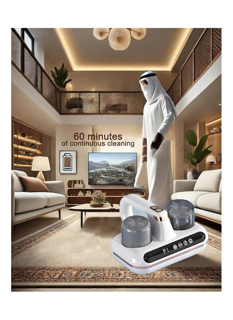 SUKILO Mattress Vacuum Cleaner – UV Dust Mite Remover with Dual Suction Modes (8kPa & 10kPa), HEPA Filter, 210ml Dust Bin, 100W – Multi-Surface Handheld Vacuum for Bed, Sofa & Carpets  - Image 2