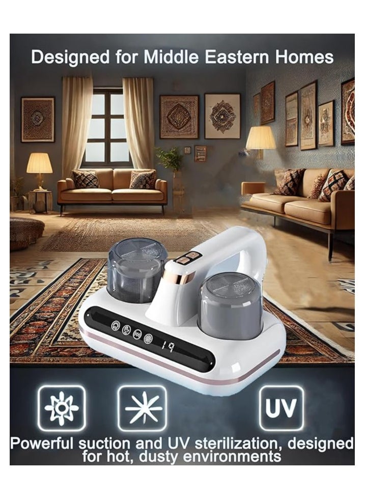 SUKILO Mattress Vacuum Cleaner – UV Dust Mite Remover with Dual Suction Modes (8kPa & 10kPa), HEPA Filter, 210ml Dust Bin, 100W – Multi-Surface Handheld Vacuum for Bed, Sofa & Carpets  - Image 4