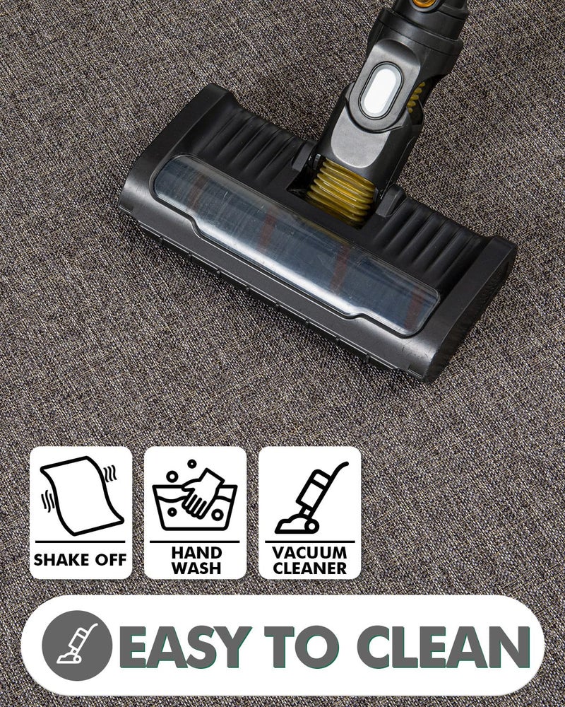 LUMI Indoor Door Mat  18""x59"" Non Slip Rubber Backing Entrance Mat  Easy Clean Low Profile Ultra Thin Entryway Mat for Inside House  Patio  Brown - Image 5