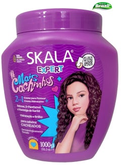 SKALA Skala Mais Cachinhos 2-in-1 Conditioner and Treatment Cream The Perfect Solution For Girls With Curly Hair,  Deep Hydration, Shiny and Defined More Curls 1000g ( Brazil )  - Image 1
