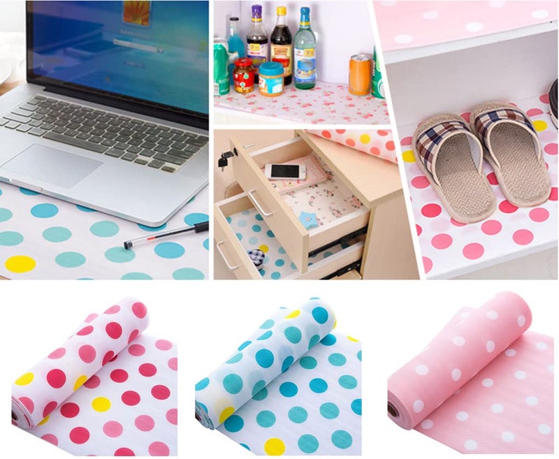 Shyam Enterprise Kitchen Drawer Mats Non Adhesive Refrigerator Liners Waterproof Fridge Table Place Mat for Cupboard Cabinet Drawer Liner MultiPrinted 30 x 300 CMPack of 2 - Image 5