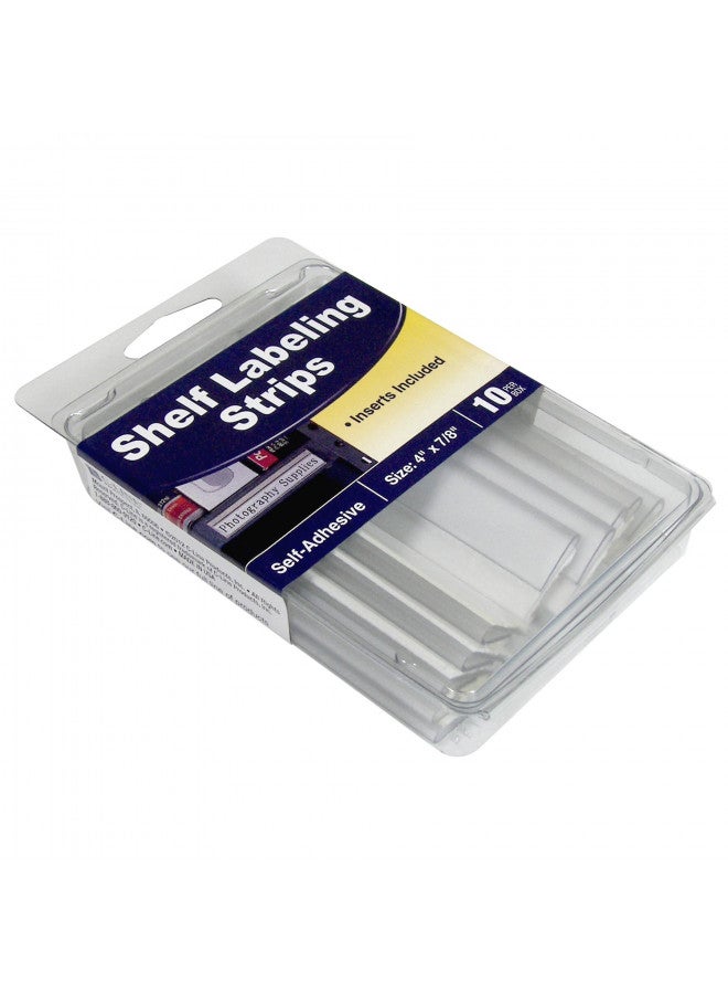 C-Line Self-Adhesive Shelf Labeling Strips, 4 x 7/8 Inches, 10 per Box (87447) - Image 4