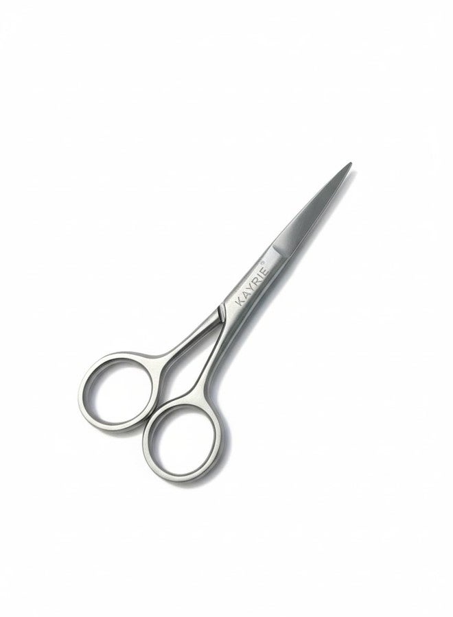 KAYRIE Grooming Scissor Small for Men & Women | Multipurpose Scissor Ideal for Men for Moustache, Beard, Ear and Nose Hair Trimming | Suitable for Women for Eyelashes and Eyebrow Trimming - Image 1
