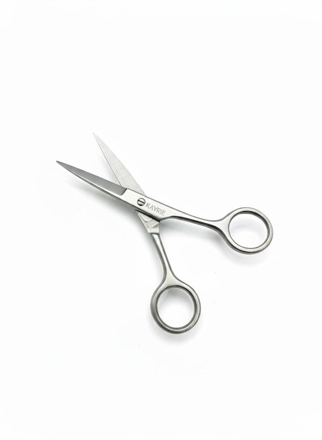 KAYRIE Grooming Scissor Small for Men & Women | Multipurpose Scissor Ideal for Men for Moustache, Beard, Ear and Nose Hair Trimming | Suitable for Women for Eyelashes and Eyebrow Trimming - Image 2