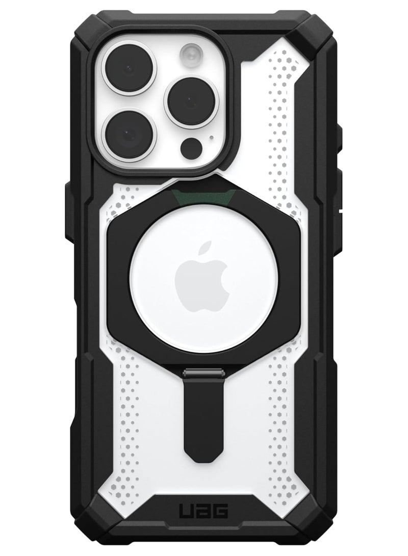 Urban Armor Gear UAG Plasma XTE MagSafe for iPhone 16 PRO Case Cover [20 Feet Drop tested] with Kickstand - Black | Clear  - Image 4