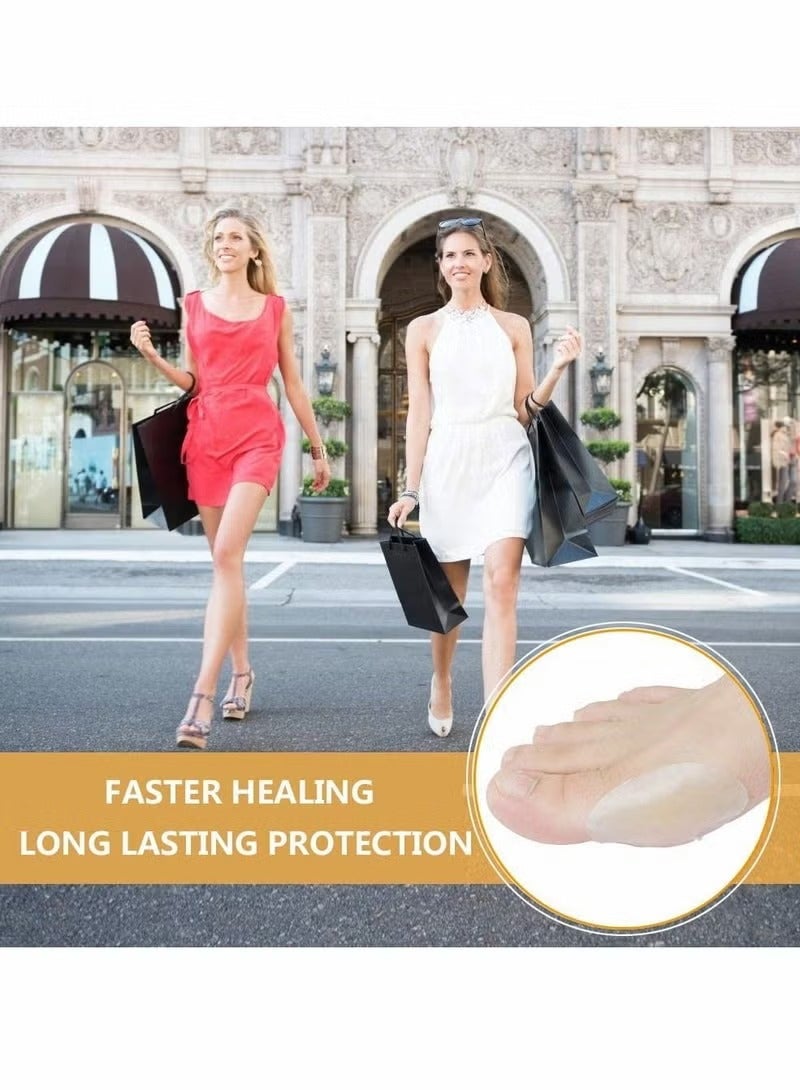 Blister Pads 10Pcs Invisible Blister Cushions Hydrocolloid Seal Adhesive Bandages for Fingers ToesHeel Blister Prevention Waterproof Ultra-Thin Multifunctional Anti-pain Anti-wear Foot Stick - Image 5