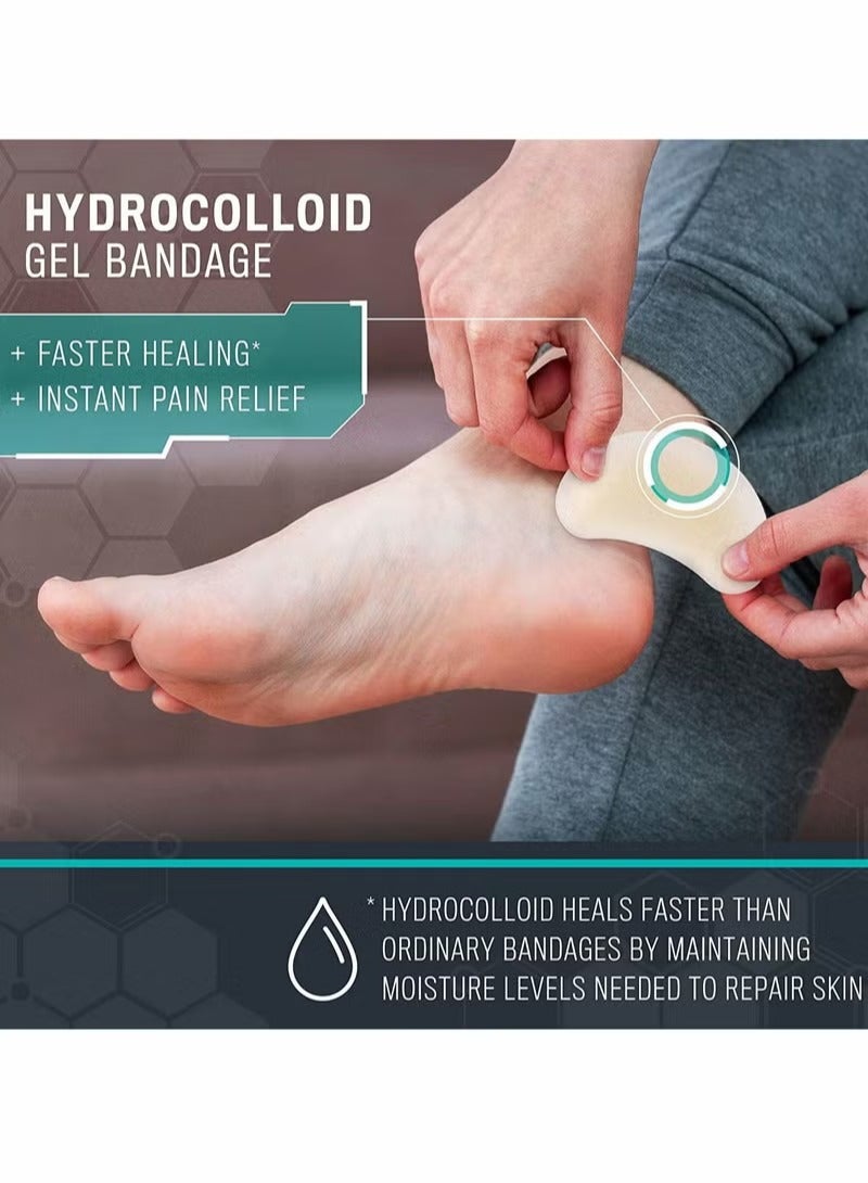 Blister Pads 10Pcs Invisible Blister Cushions Hydrocolloid Seal Adhesive Bandages for Fingers ToesHeel Blister Prevention Waterproof Ultra-Thin Multifunctional Anti-pain Anti-wear Foot Stick - Image 3
