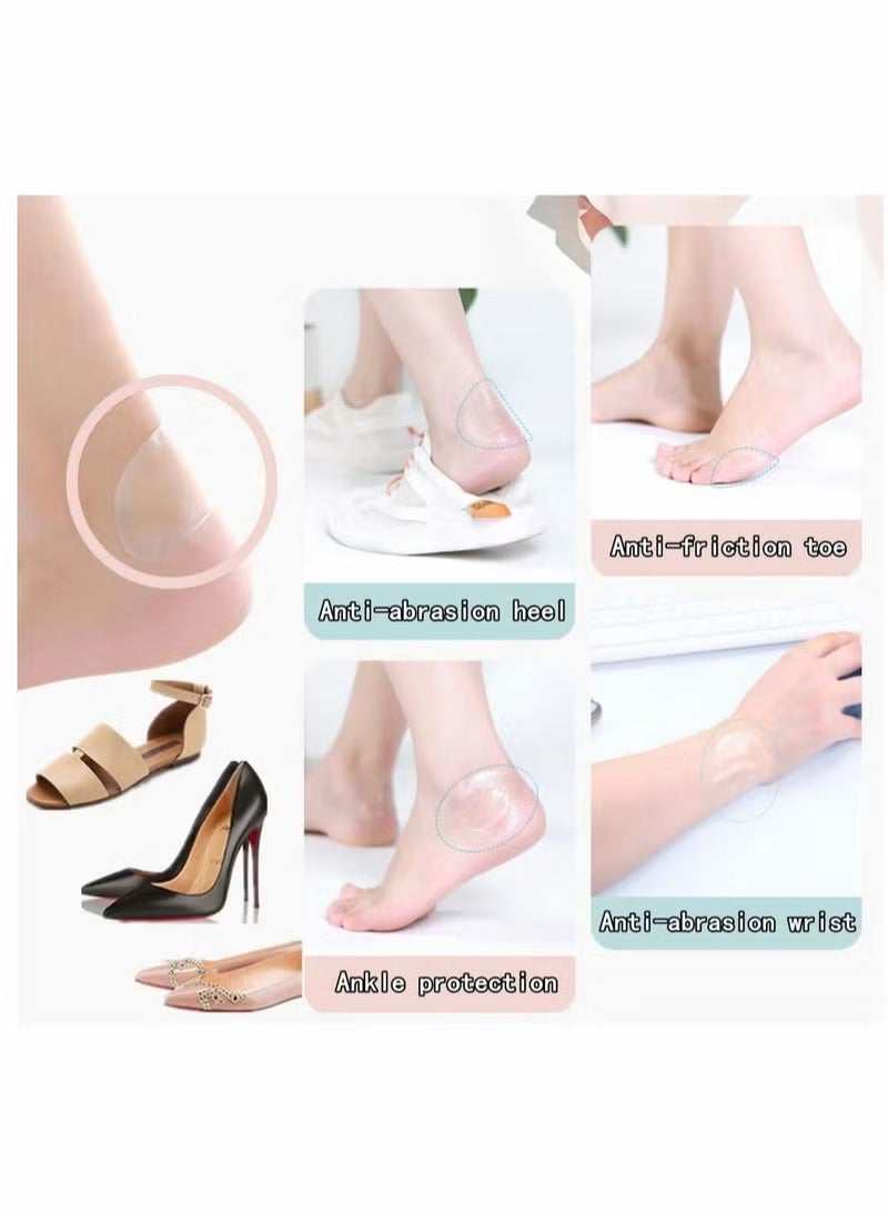 Blister Pads 10Pcs Invisible Blister Cushions Hydrocolloid Seal Adhesive Bandages for Fingers ToesHeel Blister Prevention Waterproof Ultra-Thin Multifunctional Anti-pain Anti-wear Foot Stick - Image 2
