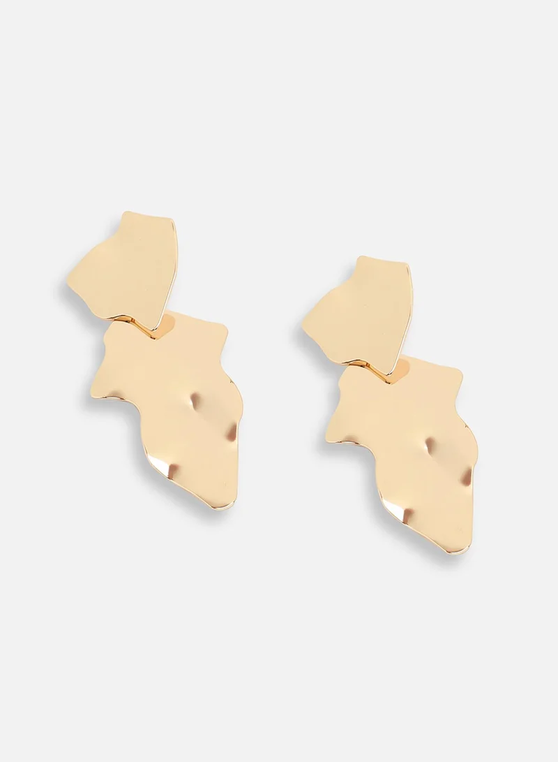 سوهي حلق مصمم للحفلات مطلي بالذهب