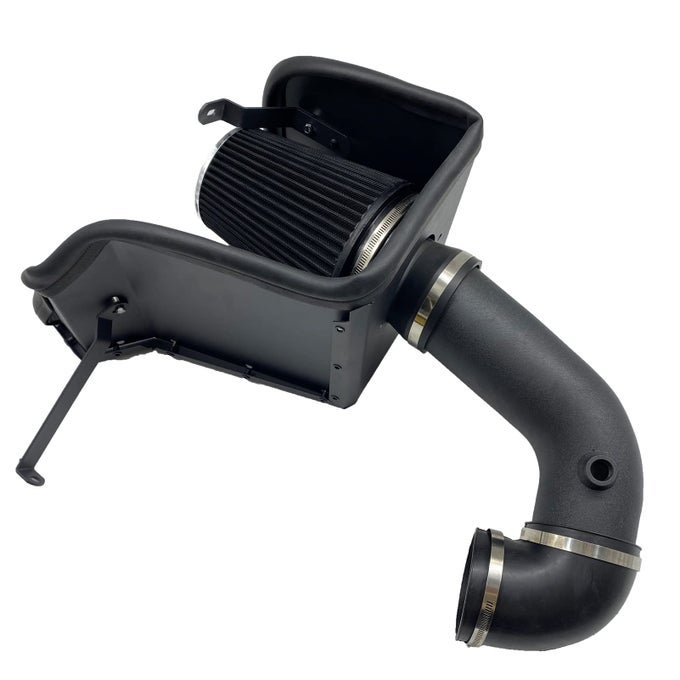 4Inch Cold Air Intake Kit With Heat Shield Filter Compatible For Dodge Ram 1500 2500 500 1500 Classic 57L V8 Engine 20092019 Black Tube Red Filter