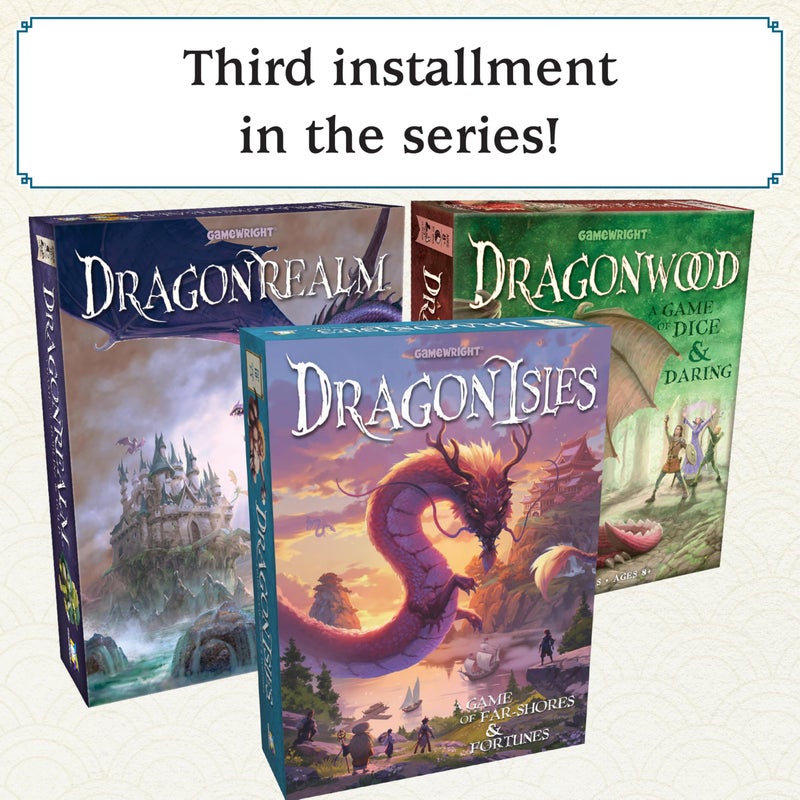 Gamewright DragonIsles â€“ Fantasy Adventure Family Board Game for 2-5 Players, Ages 10+ â€“ A Journey of Far-Shores and Fortunes! - Image 2