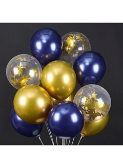 PartyWoo Navy Blue Gold Balloons, 40 pcs Latex Balloons, Navy Blue Balloons, Gold Confetti Balloons and Metallic Gold Balloons, Party Balloons for Navy Blue and Gold Wedding, Navy Gold Baby Shower - pzsku/Z302AE568A2D33610BBC7Z/45/_/1729411768/a706d31d-1657-4a8d-b252-54cbf5e8552b