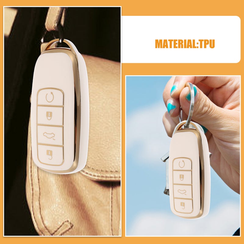 2pcs key Case: Car key Cover Compatible For Chery Little Ant Soft Protector Case Anti Scratch Anti Easy Installation - Image 3