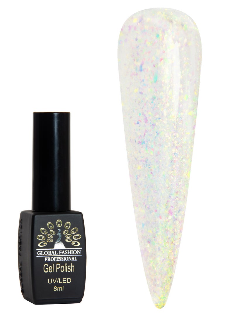 GLOBAL FASHION Global Fashion Black Elite Gel Polish | 132 Colors of Long-Lasting Elegance - 8ml | 210  - Image 1