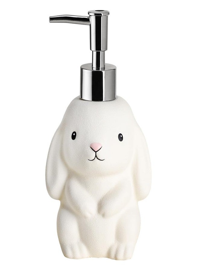 RockTrend Rabbit Ceramic Soap Bottle Lotion Bottle Soap Dispenser with Pump - Image 1