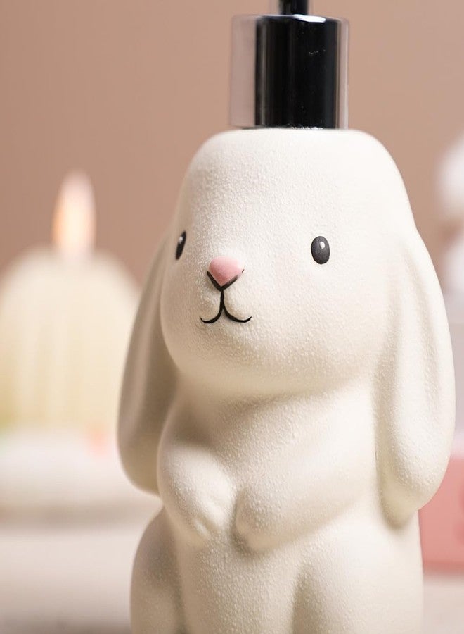 RockTrend Rabbit Ceramic Soap Bottle Lotion Bottle Soap Dispenser with Pump - Image 5