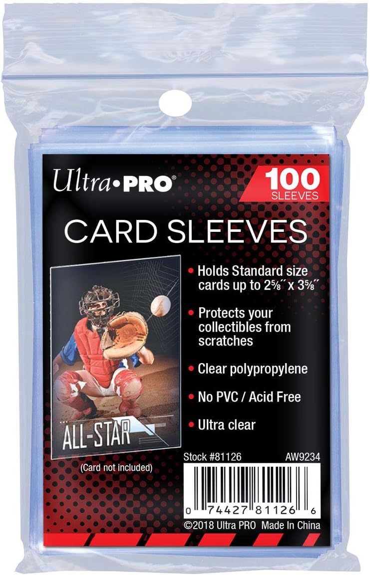 Ultra Pro Standard Soft Card Sleeves 100 Pack - Clear Polypropylene - Image 1