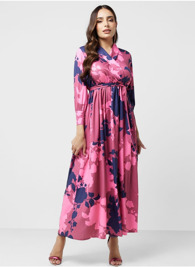 خزانة - فستان بطبعات ورود - Image 1