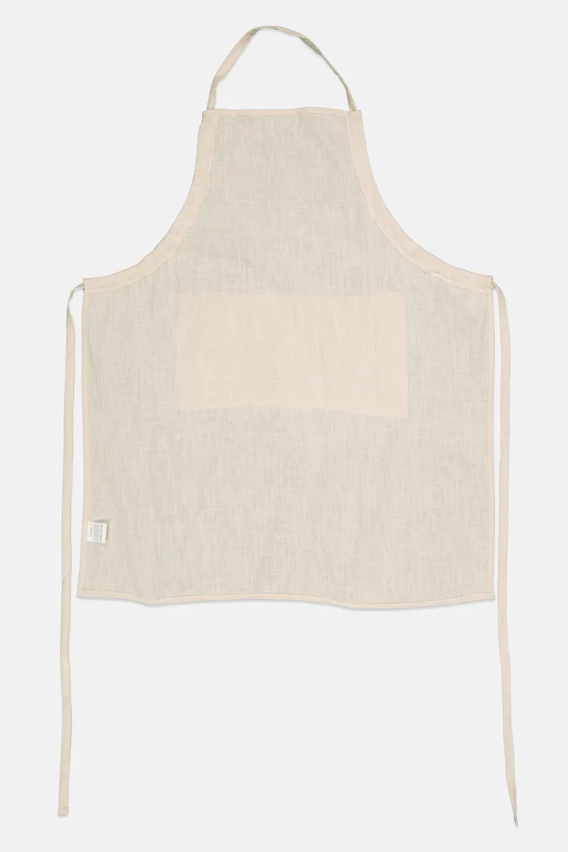 Muy Mucho Adjustable Textured Kitchen Apron, Cream