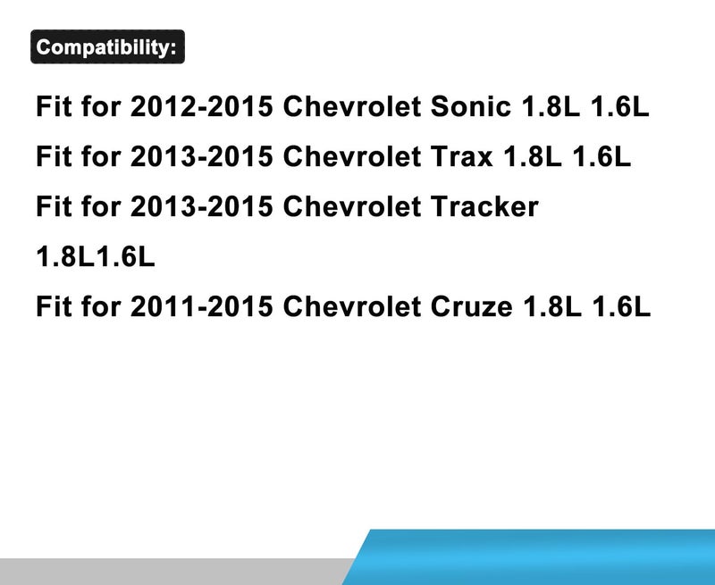 koxuyim أنبوب مدخل سخان جسم الخانق متوافق مع شيفروليه أفيو 2011-2017 أفيو5 بونتياك 1.6 لتر وشيفروليه سونيك كروز المحدودة كروز 1.8 لتر 1.6 لتر استبدال 25192904 25192905 - Image 2
