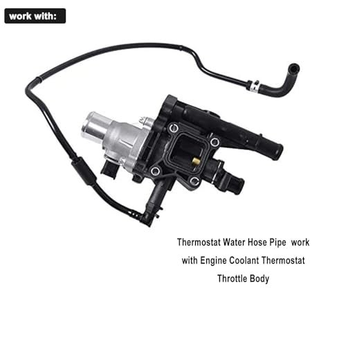 koxuyim أنبوب مدخل سخان جسم الخانق متوافق مع شيفروليه أفيو 2011-2017 أفيو5 بونتياك 1.6 لتر وشيفروليه سونيك كروز المحدودة كروز 1.8 لتر 1.6 لتر استبدال 25192904 25192905 - Image 5