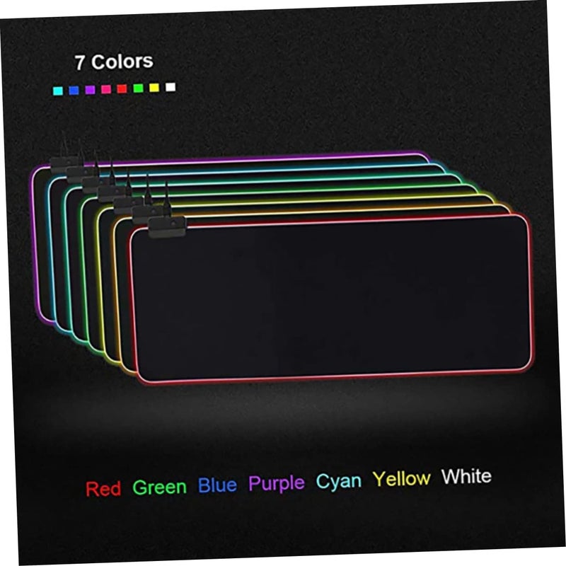 سجادة ماوس ألعاب مقاومة للماء مع إضاءة LED RGB مقاس 800x300 مم للحاسوب المكتبي والمحمول - Image 5