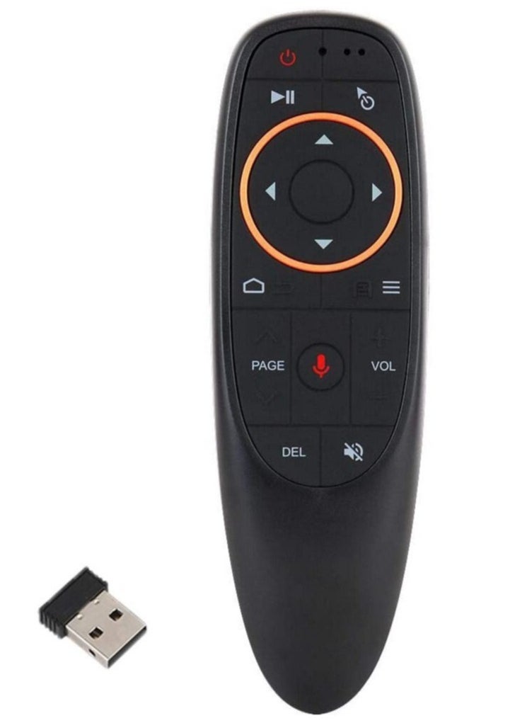 Generic - Remote Air Mouse Remote, 2.4G RF Wireless Remote Control with 6 Axis Gyroscope and IR Learning, Air Fly Mouse with Voice Input for Android TV Box/PC/Smart TV/HTPC/Projector - Image 1