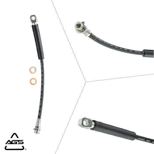 AGS Automotive Solutions Hydraulic Rubber Brake Hose Compatible With Buick 1979 Cadillac 1979 Chevrolet 198179 Oldsmobile 1979 Pontiac 198179 - Image 3