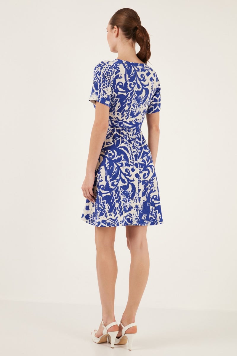 Lela Floral Wrap Mini Dress  - Image 4