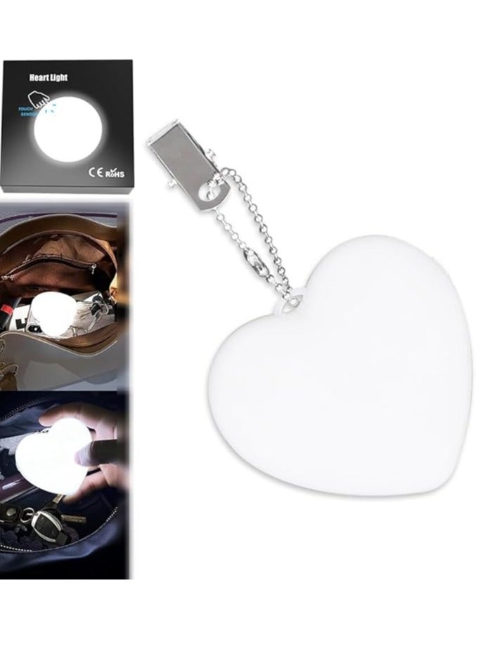 Nakhl Purse Light Handbag Light Sensor Heart Shape Bag Illuminator Hanging Night Light for Women Ladies Girls - Image 1