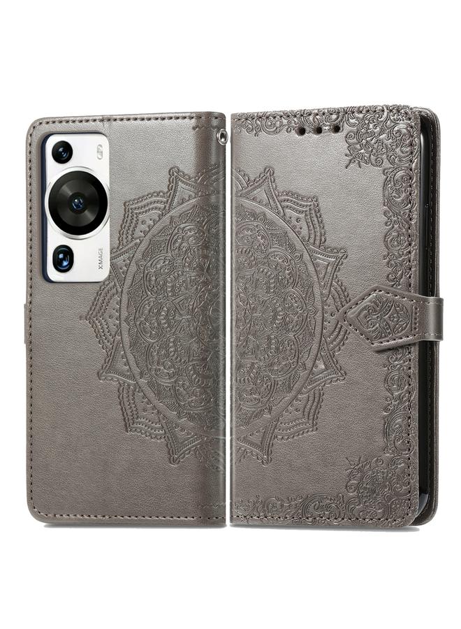 Zaboon Case For Huawei P60 Pro Mandala Flower Embossed Leather Phone Case - Image 2