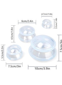 SYOSI 4 Sizes Cupping Therapy Set, Professional Cupping Therapy Studio and Household Silicone Cupping Set, Stronger Suction, Suitable for Myofascial Massage, Muscle, Nerve, Joint Pain  - Image 4