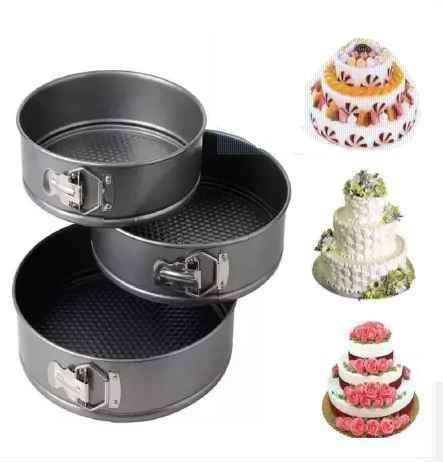 XilaMagic Round NonStick Cake Pan Mould Set of 3 - Image 1
