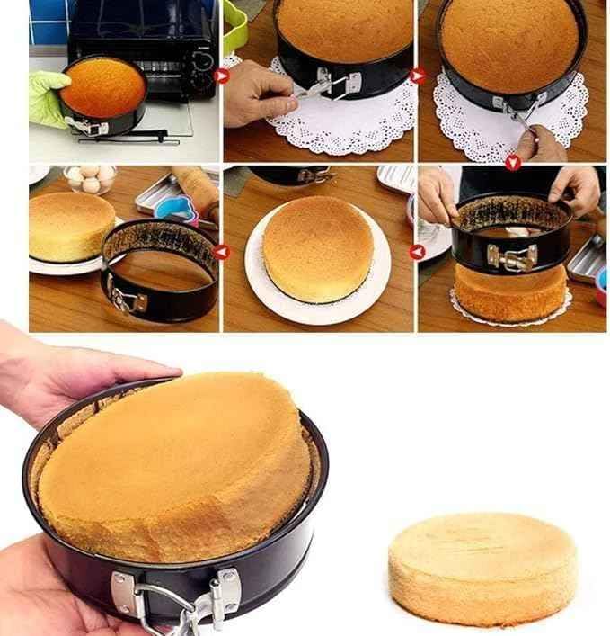 XilaMagic Round NonStick Cake Pan Mould Set of 3 - Image 4