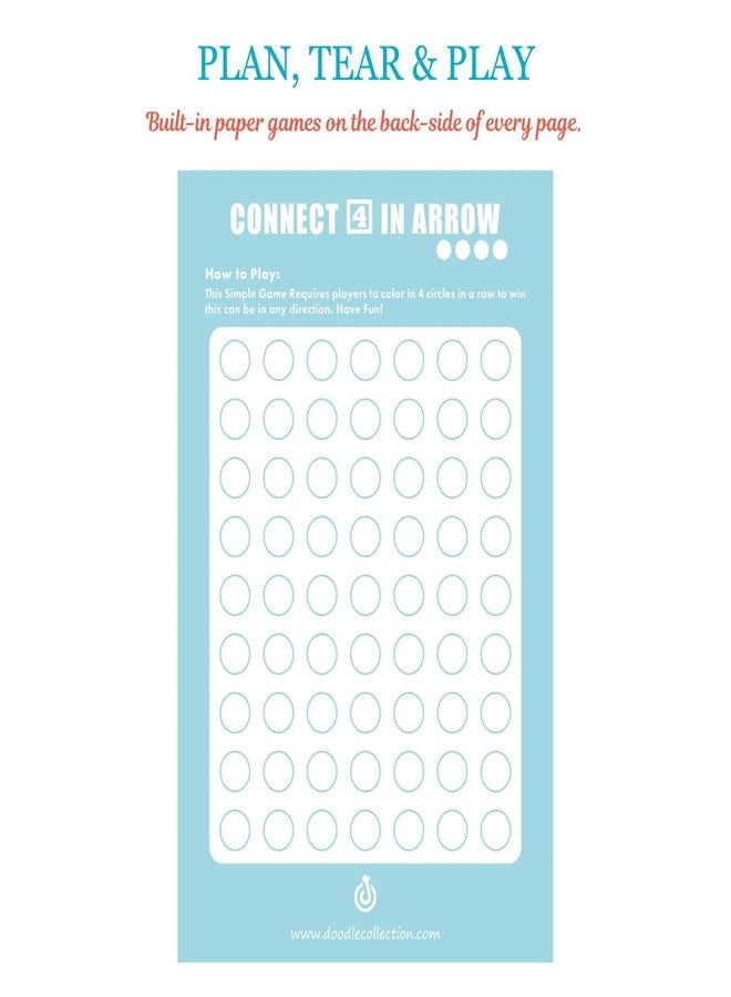Doodle To Do List Notepad | Undated Daily Planner Pad with 50 Tear-Off Sheets | Hourly Schedule + Task Checklist | A5 Size | 90 GSM Paper | Office, Home & School Organizer - Image 5