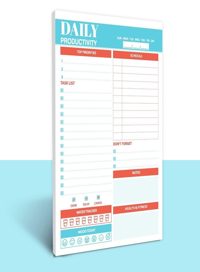 Doodle To Do List Notepad | Undated Daily Planner Pad with 50 Tear-Off Sheets | Hourly Schedule + Task Checklist | A5 Size | 90 GSM Paper | Office, Home & School Organizer - Image 4